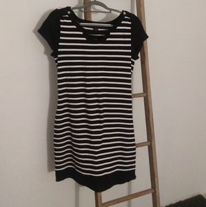 White House Black Market Black and White Dress